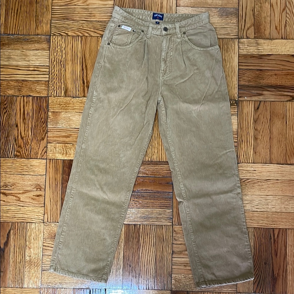 Noah NYC Tan Corduroy Relaxed Trousers